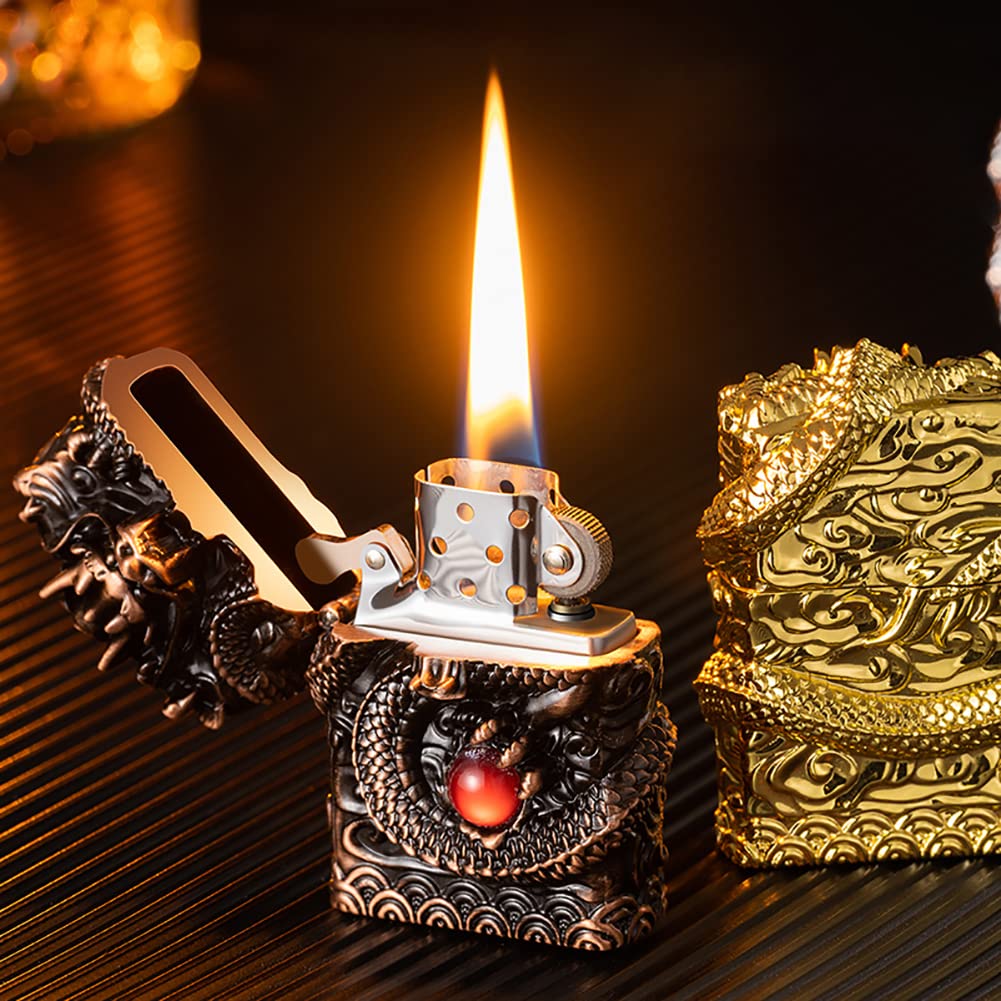 Amazon.co.jp: ライター カービング ドラゴン ヴィンテージ ライター